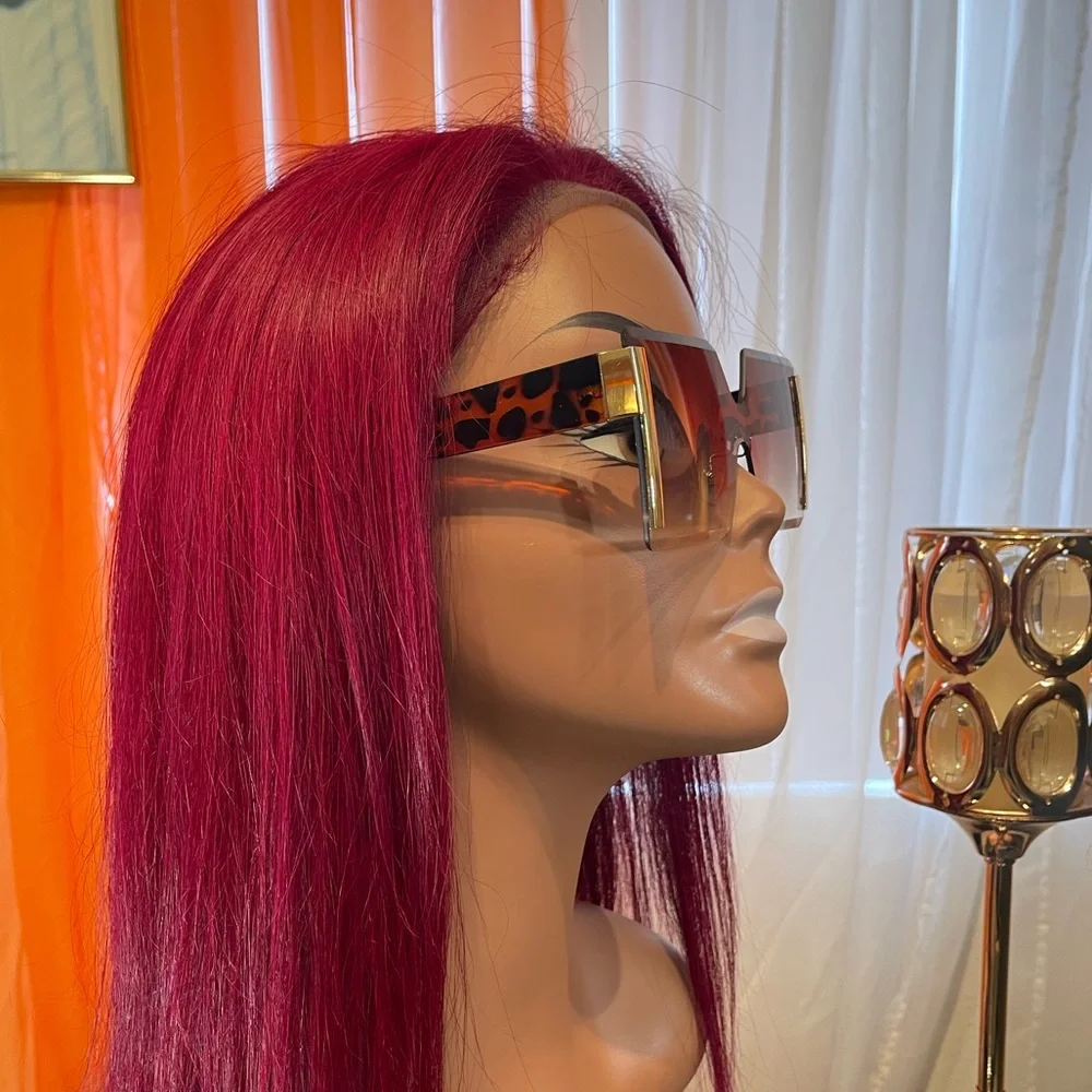 Brown Oversized Women’s Sunglasses - Picture 3 of 3